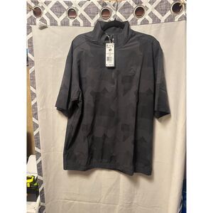 NWT Adidas Go-To DWR Short Sleeve Half-Zip Golf Pullover Size Medium Black